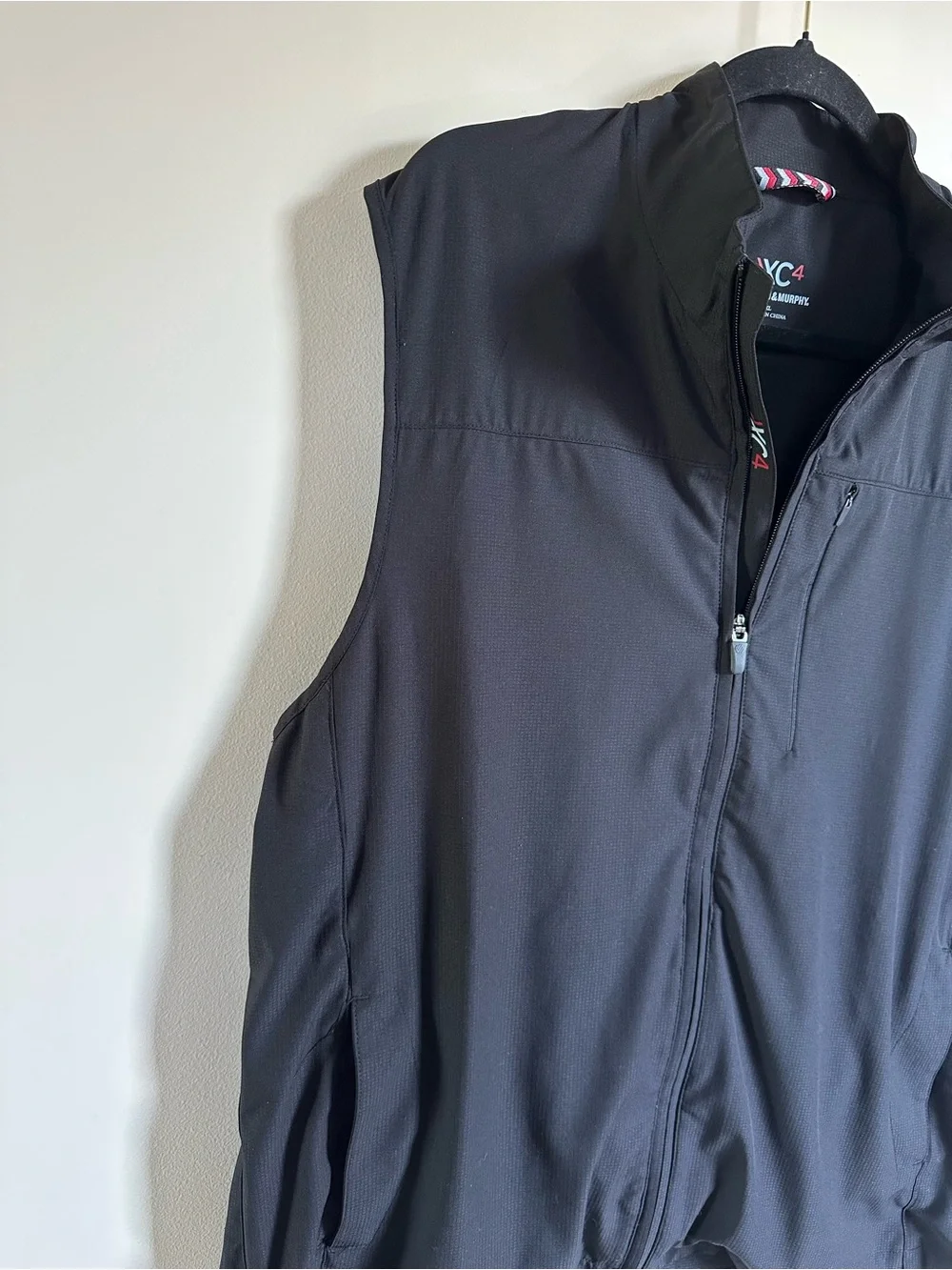 Johnston & Murphy XC4 Performance Vest Black Full-Zip Size XL